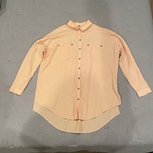 Free People Yellow Shirt